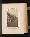 [Carte-de-visite Album of Central Park Views], Stacy&#39;s Photographic Carte de Visite (American, active 1860s), Albumen silver prints, gouache, varnish