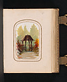 [Carte-de-visite Album of Central Park Views], Stacy&#39;s Photographic Carte de Visite (American, active 1860s), Albumen silver prints, gouache, varnish