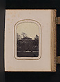 [Carte-de-visite Album of Central Park Views], Stacy&#39;s Photographic Carte de Visite (American, active 1860s), Albumen silver prints, gouache, varnish