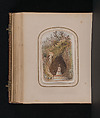 [Carte-de-visite Album of Central Park Views], Stacy&#39;s Photographic Carte de Visite (American, active 1860s), Albumen silver prints, gouache, varnish