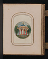[Carte-de-visite Album of Central Park Views], Stacy&#39;s Photographic Carte de Visite (American, active 1860s), Albumen silver prints, gouache, varnish