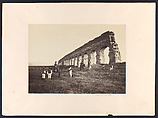 [Men on Horse by Roman Aqueduct], Altobelli & Molins  Italian, Albumen silver print from glass negative