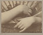 [Hands with Fan], Louis C. Tiffany (American, New York 1848–1933 New York), Albumen silver print