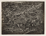 Aerial View of Vaux, France, After the Bombing Attack, Edward J. Steichen American, born Luxembourg, Gelatin silver print