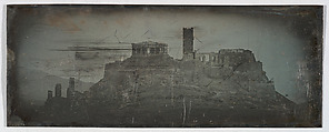 Western Approach to the Acropolis, Athens (49. Athènes. 1842. Acropole. Côté O.), Joseph-Philibert Girault de Prangey (French, 1804–1892), Daguerreotype