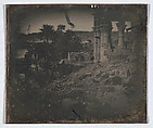 Temple and Date Palms, Philae (236. Philé T. découvert et P. dattiers), Joseph-Philibert Girault de Prangey (French, 1804–1892), Daguerreotype
