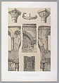 13. Détails, Mosquée d’Ibn Toûloûn, Joseph-Philibert Girault de Prangey French, Lithograph