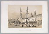22. Cour de la Mosquée el Ahzar, au Kaire, Joseph-Philibert Girault de Prangey French, Lithograph