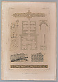 59. Plan et details, Château d’Alep, Joseph-Philibert Girault de Prangey French, Lithograph