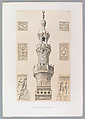 72. Minaret, Mosquée Kaïtbay, au Kaire, Joseph-Philibert Girault de Prangey French, Lithograph