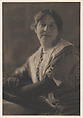 Mrs. Alfred Stieglitz, Adolf de Meyer (American (born France), Paris 1868–1946 Los Angeles, California), Platinum print