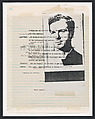 The Lee Harvey Oswald Interview, Lutz Bacher (American, died 2019), Photocopies, typescript, tape, and ink