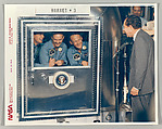 [President Richard M. Nixon Welcomes the Apollo 11 Astronauts Aboard Recovery Ship USS Hornet], National Aeronautics and Space Administration (NASA)  American, Chromogenic print