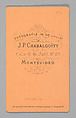 [Photo Collage: Musician with Large Brass Horn, Uruguay], Juan Pedro Chabalgoity (Uruguayan, 1848–1909), Albumen silver print, lithograph
