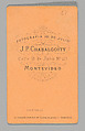 [Photo Collage: Woman on Ladder, Holding Spyglass with Man Holding Ladder, and Dog Standing on Hind Legs], Juan Pedro Chabalgoity (Uruguayan, 1848–1909), Albumen silver prints, lithographs