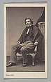 [Studio Portrait: Eugène Delacroix Seated in Chair], Pierre Petit (French, Aups 1832–1909 Paris), Albumen silver print