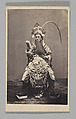 [Studio Portrait: Actor in Costume Wearing Long Beard, Japan], Unknown, Albumen silver print