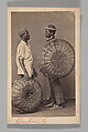 [Studio Portrait: Two Male Street Vendors in Profile with Baskets, Brazil], Christiano Junior (Portuguese, active Argentina, 1832–1902), Albumen silver print