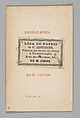 [Studio Portrait: Two Male Street Vendors in Profile with Baskets, Brazil], Christiano Junior (Portuguese, active Argentina, 1832–1902), Albumen silver print