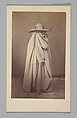 [Studio Portrait: Woman Wearing Robe and Straw Hat, Algeria], Unknown, Albumen silver print