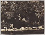 [Bank of the Rhumel, near Constantine, Algeria], John Beasley Greene  American, Salted paper print from paper negative