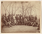 Indians with Government Agents, Alexander Gardner  American, Scottish, Albumen silver print from glass negative