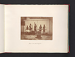 Native Mode of Hulling Rice, John Thomson  British, Scottish, Albumen silver print from glass negative