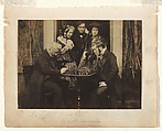 Chess Players, Henry Maull British, Salted paper print