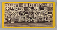 Specimens of New York Bill Posting, No. 897 from the series, "Anthony's Stereoscopic Views", Unknown, Albumen silver print from glass negative