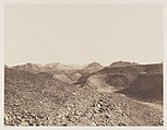 Nubie, Environs d'Ibrîm, Chaine Arabique - Vue d'un Ravin, Félix Teynard (French, 1817–1892), Salted paper print from paper negative