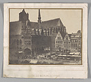 Place du Marché à Ypres, Salted paper print from paper negative