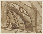 Paris, cathédrale Notre-Dame, les arcs-boutants, Henri-Jean-Louis Le Secq (French, Paris 1818–1882 Paris), Salted paper print from paper negative