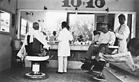 [Barber Shop Scene, Havana], Walker Evans  American, Film negative