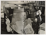 [Robert Rauschenberg Holding Film for Metropolitan Museum's Centennial Certificate], Hans Namuth  American, Gelatin silver print