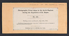 [10 Stereographic Views in the Arctic from the Hayes Expedition], Thomas C. Roche (American, 1826–1895), Albumen silver prints from glass negatives