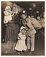 Italian Family Seeking Lost Luggage, Ellis Island, Lewis Hine  American, Gelatin silver print