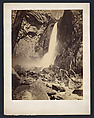 Lower Yosemite Falls, Carleton E. Watkins American, Albumen silver print from glass negative
