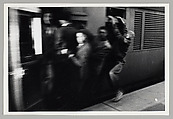 [Riders on a Moving Train near Johannesburg, South Africa], Ernest Cole  South African, Gelatin silver print