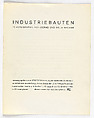 Industriebauten: 10 Fotografien von Bernd und Hilla Becher (Morstel, BE: Agfa-Gevaert, 1968), Bernd and Hilla Becher (German, active 1959–2007), Box of 10 gelatin silver prints and printed material