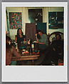 [Marcia Due, Liz Lesy, and Jerry Thompson and Laura Geringer at Kitchen Table], Walker Evans (American, St. Louis, Missouri 1903–1975 New Haven, Connecticut), Instant internal dye diffusion transfer print (Polaroid SX-70)