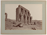 Thèbes, Temple de Ramasseum, Colosses brisés, Emile Béchard (French, active 1860s–1880s), Albumen silver print