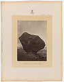 Perched Rock, Rocker Creek, Arizona, William H. Bell  American, born England, Albumen silver print from glass negative