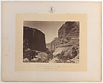Head of Cañyon de Chelle, Looking Down, Timothy H. O'Sullivan  American, born Ireland, Albumen silver print