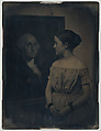 [Girl with Portrait of George Washington], Southworth and Hawes  American, Daguerreotype