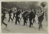 [New York Album: Decoration Day Parade, Wind Instruments], Berenice Abbott  American, Gelatin silver print