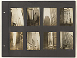 [New York Album Page: Federal Reserve Bank of New York Building, Financial District, Manhattan], Berenice Abbott  American, Gelatin silver prints