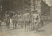 [Soldiers on Parade, Lenox Avenue near 134th Street, Harlem], James Van Der Zee  American, Gelatin silver print