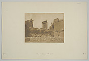 Vue générale des ruines de Baâlbek, prise à l'Est, Maxime Du Camp  French, Salted paper print from paper negative