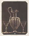 [Pitcher and two glasses, Venetian, 15th Century], Ludwig Belitski  German, Salted paper print from glass negative