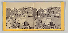Harper’s Ferry, from Railroad-Contraband Camp in Foreground, John P. Soule  American, Albumen silver print from glass negative